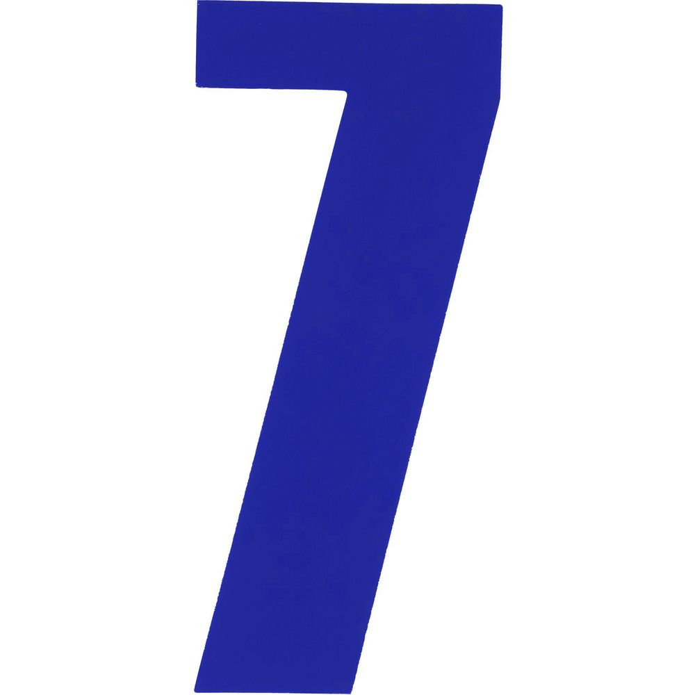 Bike It Race Numbers #7 Decal Blue FREE 1 YEAR Returns, FREE UK Delivery | ThrottleChimp