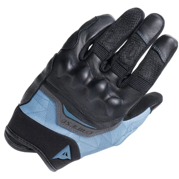 Dainese Ermex Ladies Textile Gloves Black / Mirage Blue