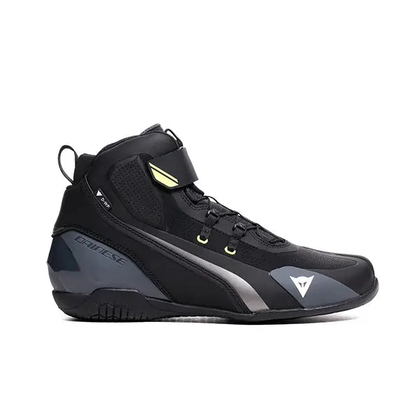 Dainese Herian D-WP Riding Shoes Black / White / Fluo Yellow FREE 1 YEAR Returns, FREE UK Delivery | ThrottleChimp