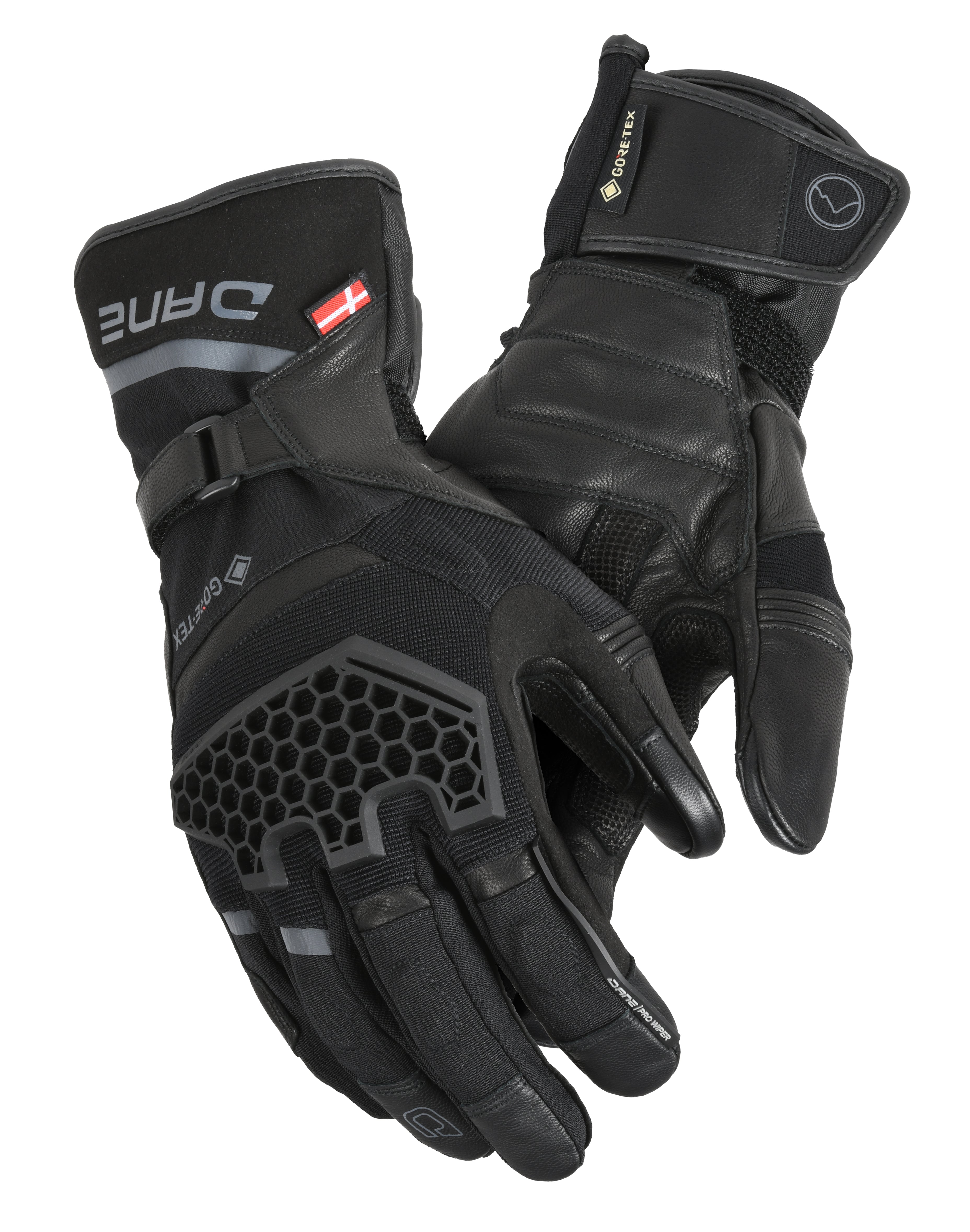Dane Odin Gore-Tex Gloves Black FREE 1 YEAR Returns, FREE UK Delivery | ThrottleChimp