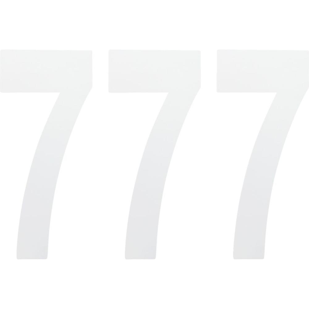 Factory Effex Standard-7 Numbers White - 8 Inch FREE 1 YEAR Returns, FREE UK Delivery | ThrottleChimp