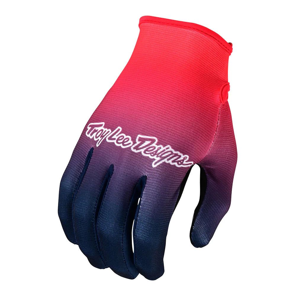 Troy Lee Designs Flowline Textile Gloves Faze Red / Navy FREE 1 YEAR Returns, FREE UK Delivery | ThrottleChimp