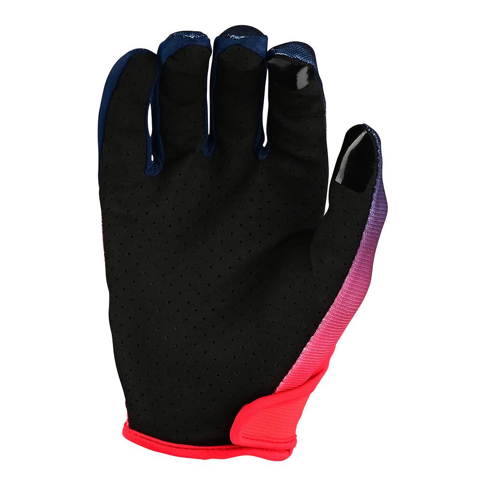 Troy Lee Designs Flowline Textile Gloves Faze Red / Navy FREE 1 YEAR Returns, FREE UK Delivery | ThrottleChimp