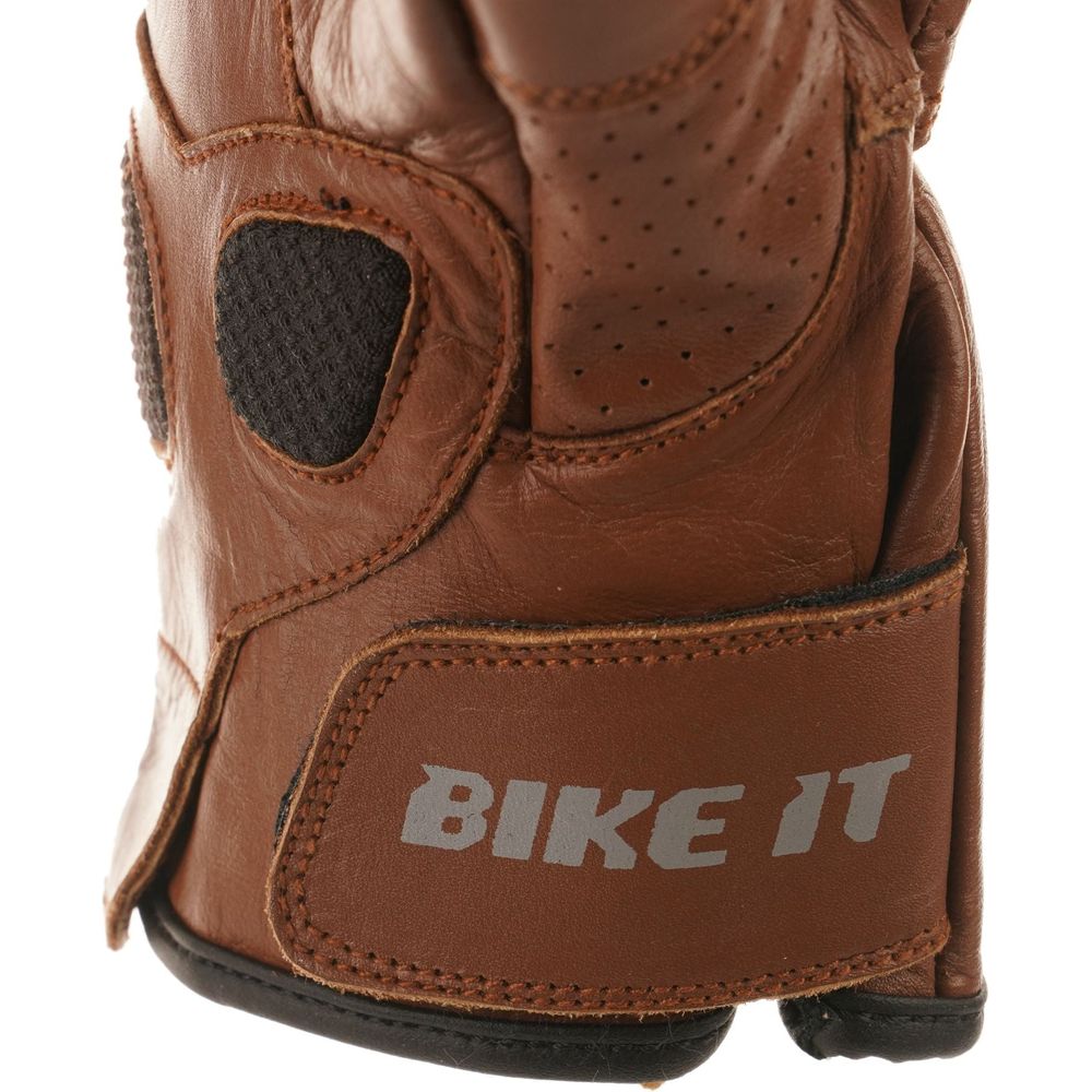 Bike It Ultimate Cruiser UCG Leather Gloves Brown FREE 1 YEAR Returns, FREE UK Delivery | ThrottleChimp