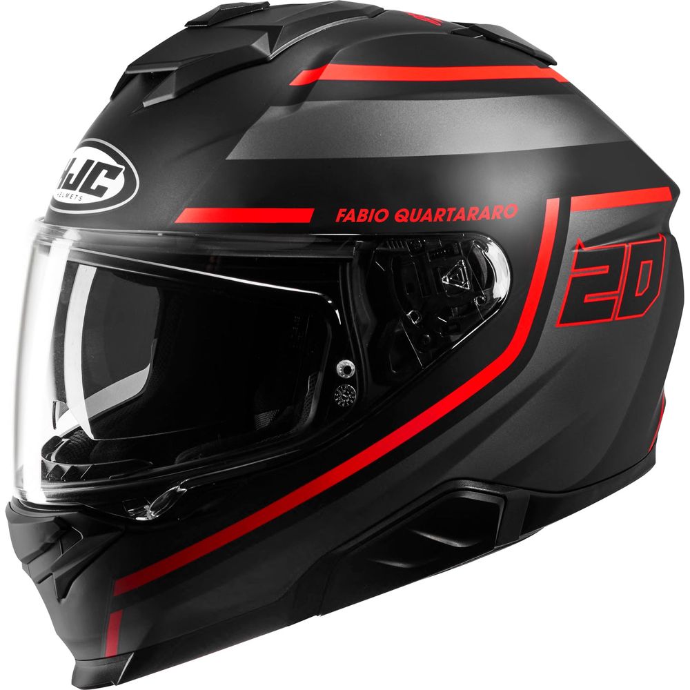HJC I71 Fabio Quartararo 20 MC1SF Black / Red