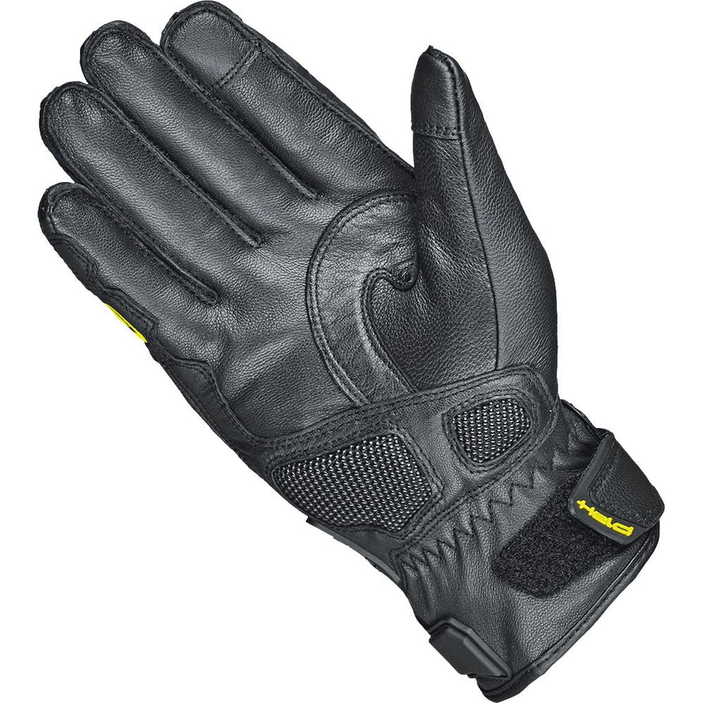 Held Kakuda Leather Gloves Black / Fluo Yellow