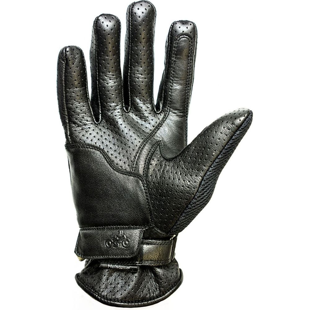 Helstons Corporate Summer Mesh Leather Gloves Black