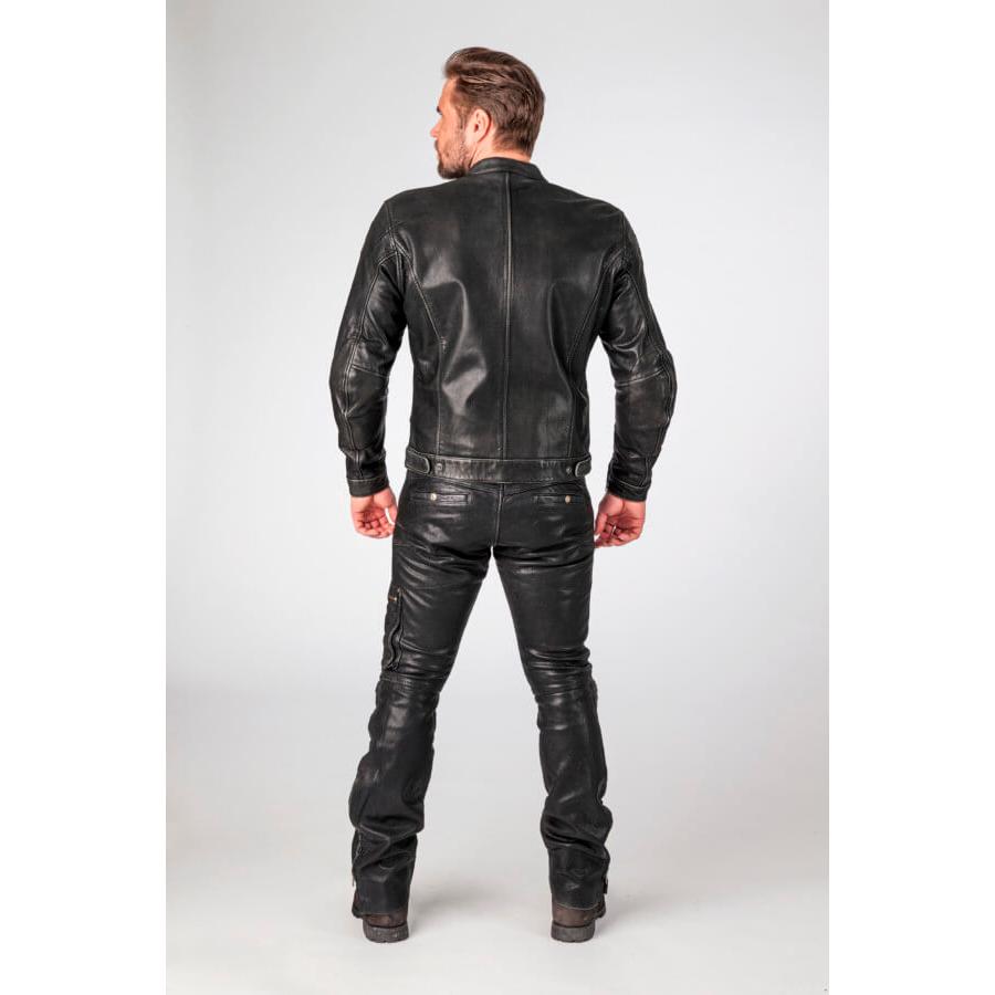 Halvarssons Idre Classic Leather Jacket Black FREE 1 YEAR Returns, FREE UK Delivery | ThrottleChimp