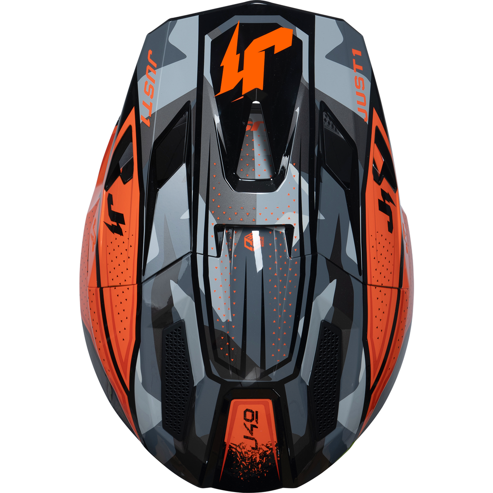 Just1 J40 Motocross Helmet Shooter Camo / Orange / Black FREE 1 YEAR Returns, FREE UK Delivery | ThrottleChimp