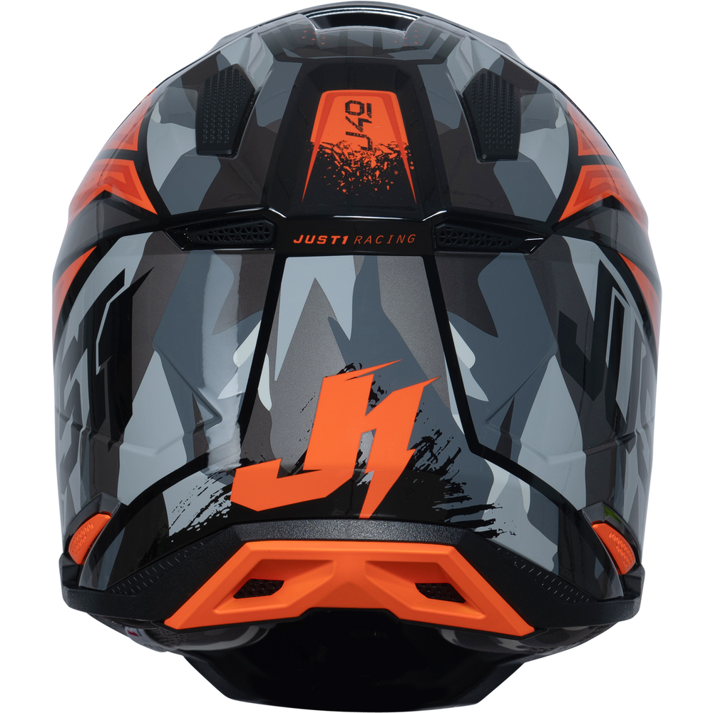 Just1 J40 Motocross Helmet Shooter Camo / Orange / Black FREE 1 YEAR Returns, FREE UK Delivery | ThrottleChimp