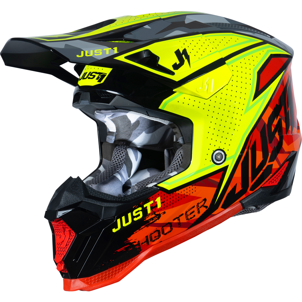 Just1 J40 Motocross Helmet Shooter Camo / Red / Black FREE 1 YEAR Returns, FREE UK Delivery | ThrottleChimp