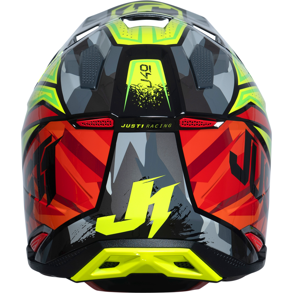 Just1 J40 Motocross Helmet Shooter Camo / Red / Black FREE 1 YEAR Returns, FREE UK Delivery | ThrottleChimp