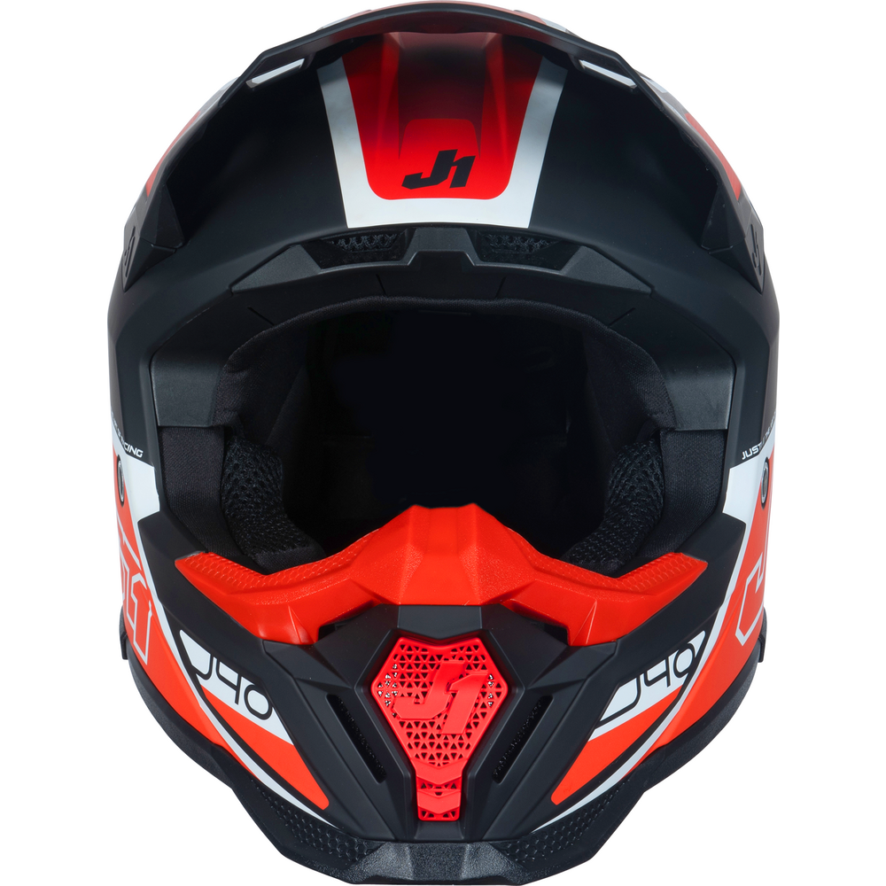 Just1 J40 Motocross Helmet Flash Red / White / Black FREE 1 YEAR Returns, FREE UK Delivery | ThrottleChimp
