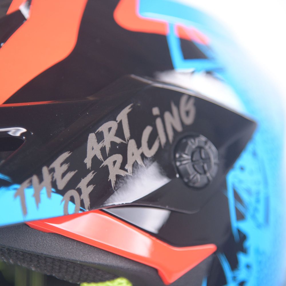 Just1 J38 MX Helmet Mask Blue / Red / Gloss Black FREE 1 YEAR Returns, FREE UK Delivery | ThrottleChimp