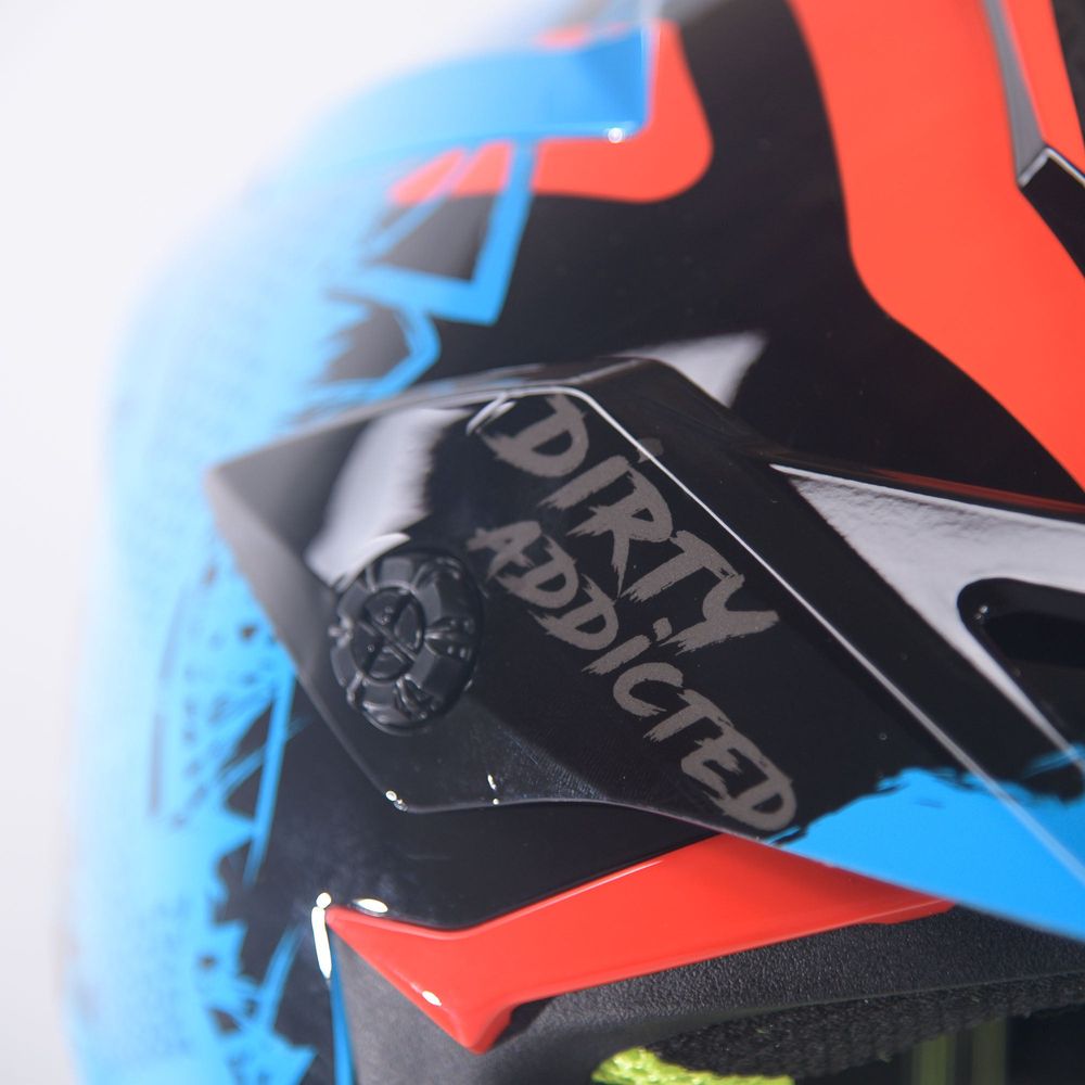 Just1 J38 MX Helmet Mask Blue / Red / Gloss Black FREE 1 YEAR Returns, FREE UK Delivery | ThrottleChimp