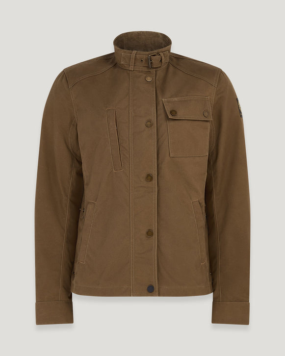Belstaff Kates Cottage Ladies Textile Jacket Sand FREE 1 YEAR Returns, FREE UK Delivery | ThrottleChimp