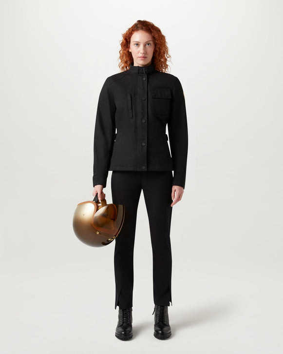 Belstaff Kates Cottage Ladies Textile Jacket Black FREE 1 YEAR Returns, FREE UK Delivery | ThrottleChimp