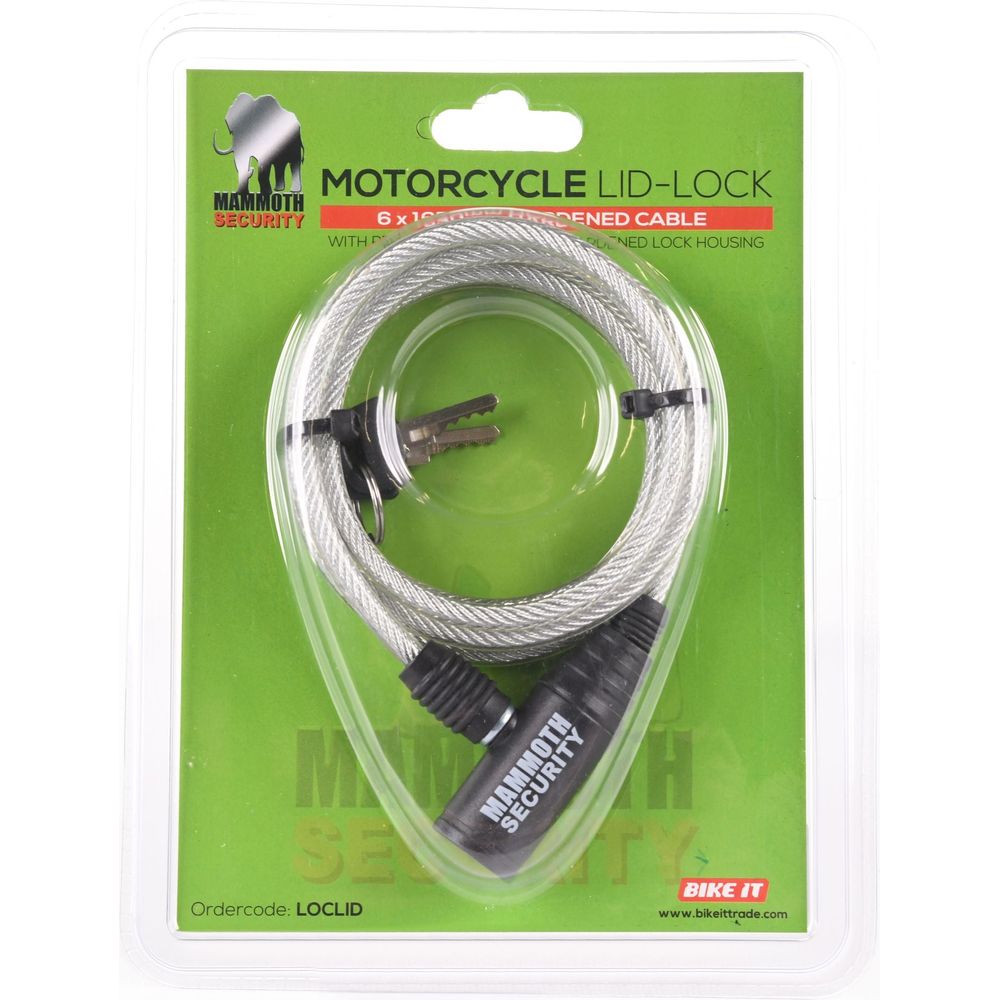 Mammoth Security Helmet Lock FREE 1 YEAR Returns, FREE UK Delivery | ThrottleChimp