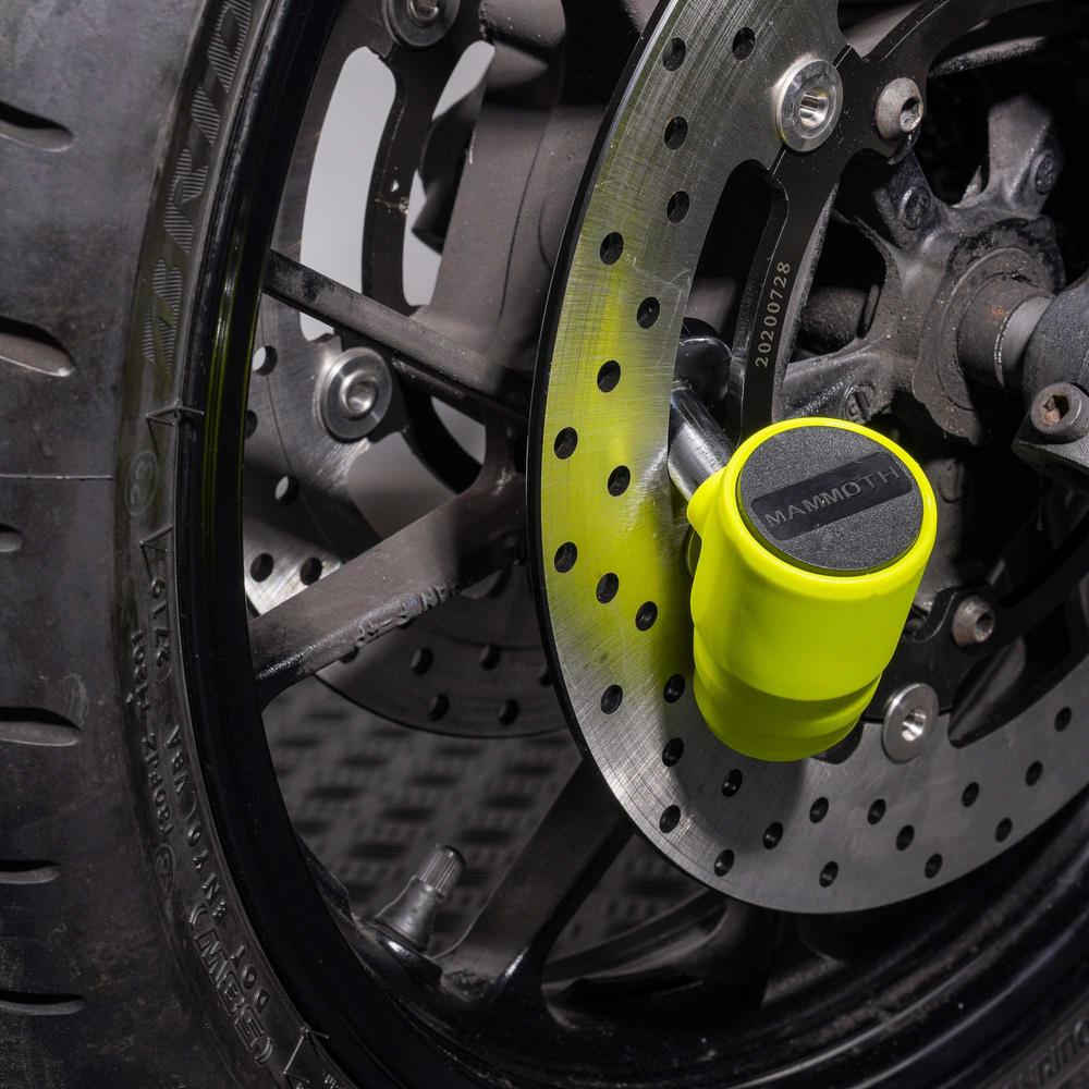 Mammoth Security MDX-12 Motorcycle Disc Lock 16 MM Sold Secure Gold Approved FREE 1 YEAR Returns, FREE UK Delivery | ThrottleChimp