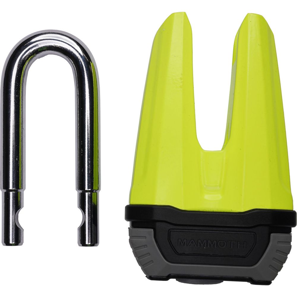 Mammoth Security Renegade Disc Lock 13 MM Fluo Yellow Sold Secure Gold Approved FREE 1 YEAR Returns, FREE UK Delivery | ThrottleChimp
