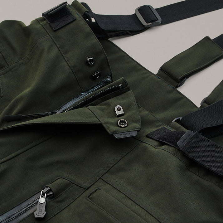 Belstaff Long Way Up Gore-Tex Pro Trouser Dark Olive FREE 1 YEAR Returns, FREE UK Delivery | ThrottleChimp