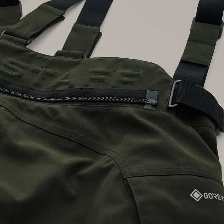 Belstaff Long Way Up Gore-Tex Pro Trouser Dark Olive FREE 1 YEAR Returns, FREE UK Delivery | ThrottleChimp