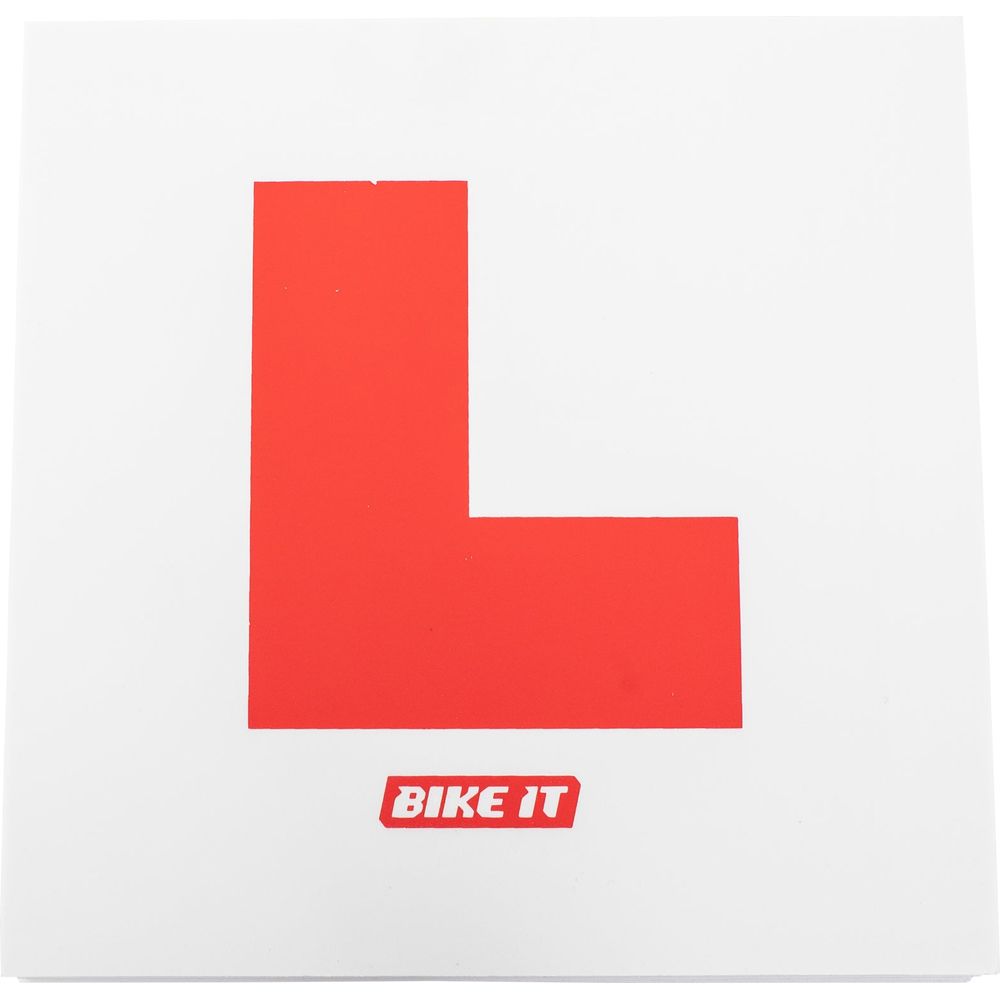 Bike It Rigid L-Plates - Pack Of 10 FREE 1 YEAR Returns, FREE UK Delivery | ThrottleChimp