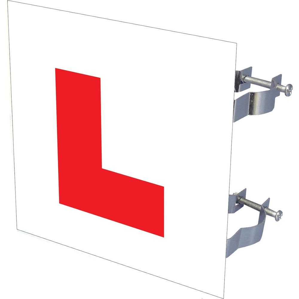 Bike It Rigid L-Plates With Fitting Brackets - Pack Of 10 FREE 1 YEAR Returns, FREE UK Delivery | ThrottleChimp