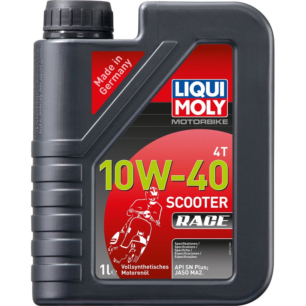 Liqui Moly 4 Stroke Fully Synthetic Scooter Race Oil 10W-40 #API-SN JASO-MA2 FREE 1 YEAR Returns, FREE UK Delivery | ThrottleChimp
