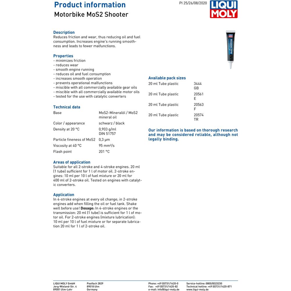 Liqui Moly MOS2 Shooter FREE 1 YEAR Returns, FREE UK Delivery | ThrottleChimp