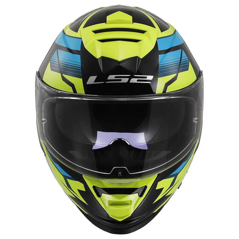 LS2 FF800 Storm 2 ECE 22.06 Tracker Black / Hi-Viz Yellow