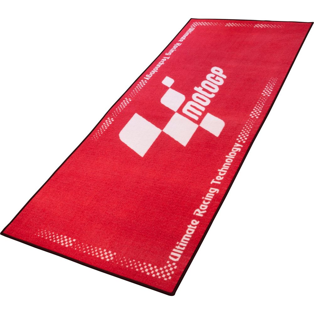 MotoGP Red With White Logo Pro Garage Pit Mat FREE 1 YEAR Returns, FREE UK Delivery | ThrottleChimp