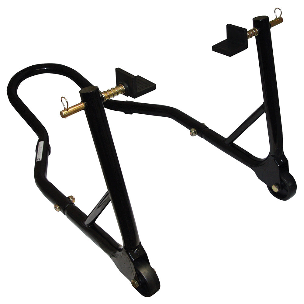 MotoGP Round Tubing Rear Track Paddock Stand Black FREE 1 YEAR Returns, FREE UK Delivery | ThrottleChimp