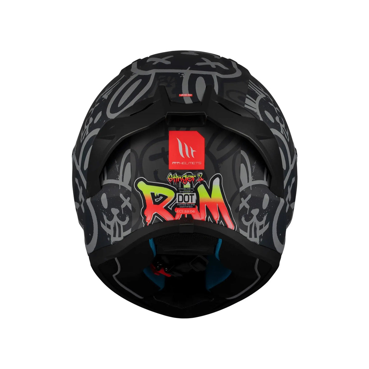 MT Helmets Stinger 2 Ram F1 Matt Black