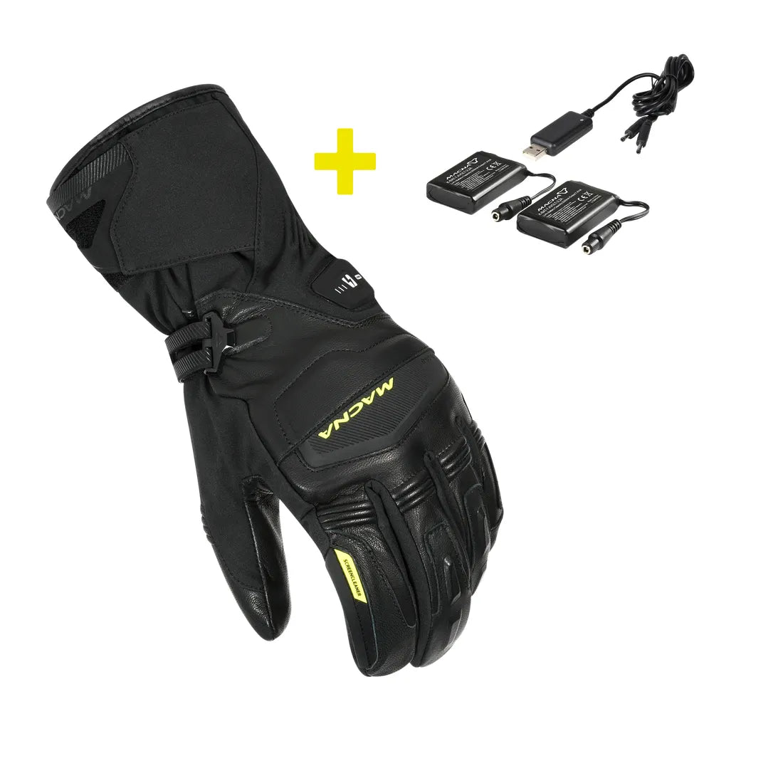 Macna Azra RTX Heated Gloves With Kit Black FREE 1 YEAR Returns, FREE UK Delivery | ThrottleChimp
