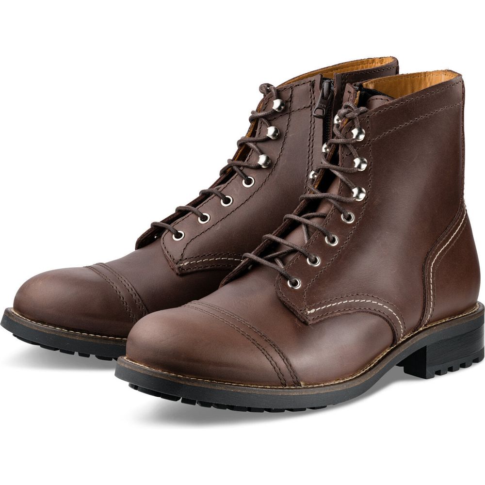 Rokker Moto Ranger Ladies Leather Boots Brown FREE 1 YEAR Returns, FREE UK Delivery | ThrottleChimp