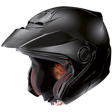 Nolan N40-5 GT 06 Classic N-Com Hybrid Helmet Flat Black FREE 1 YEAR Returns, FREE UK Delivery | ThrottleChimp