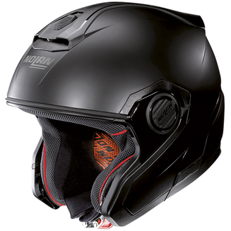 Nolan N40-5 GT 06 Classic N-Com Hybrid Helmet Flat Black FREE 1 YEAR Returns, FREE UK Delivery | ThrottleChimp