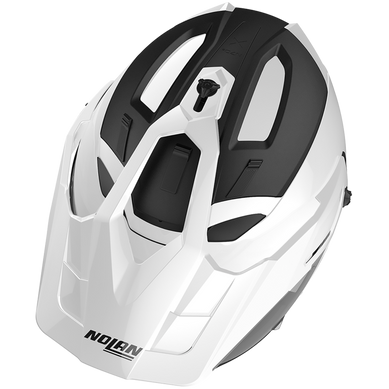 Nolan N70-2 X 06 Classic N-Com Adventure Helmet Metal White FREE 1 YEAR Returns, FREE UK Delivery | ThrottleChimp
