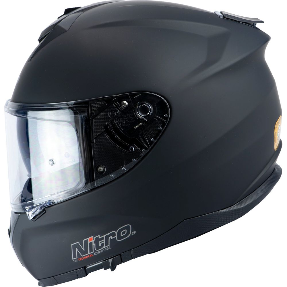 Nitro N540 DVS Full Face Helmet Satin Black FREE 1 YEAR Returns, FREE UK Delivery | ThrottleChimp