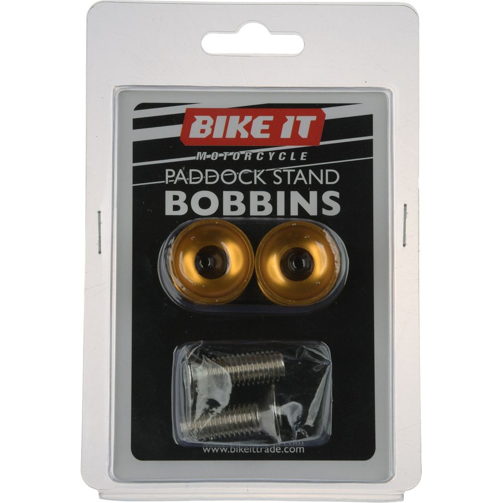 Bike It 1.5 Pitch Paddock Stand Bobbins Gold FREE 1 YEAR Returns, FREE UK Delivery | ThrottleChimp