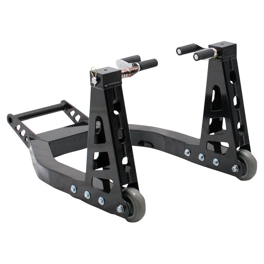 BikeTek Aluminium Box Section Front Paddock Stand Black FREE 1 YEAR Returns, FREE UK Delivery | ThrottleChimp