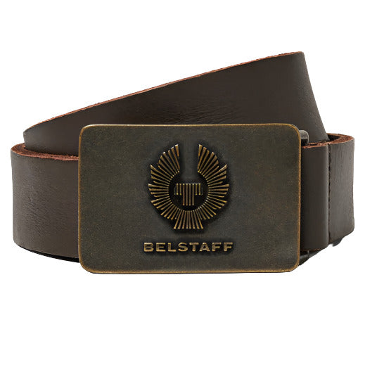 Belstaff Phoenix Leather Belt Dark Brown FREE 1 YEAR Returns, FREE UK Delivery | ThrottleChimp