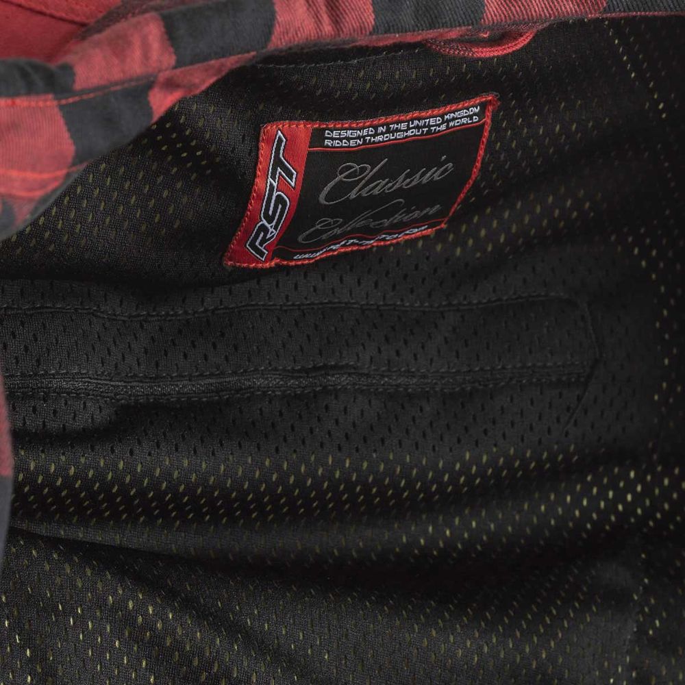 RST Lumberjack CE Textile Shirt Red Check