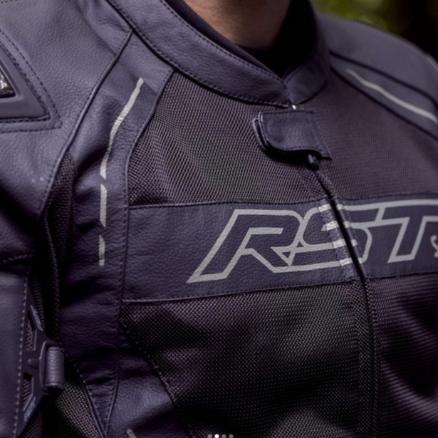 RST S1 Mesh CE Leather Jacket Black / Black