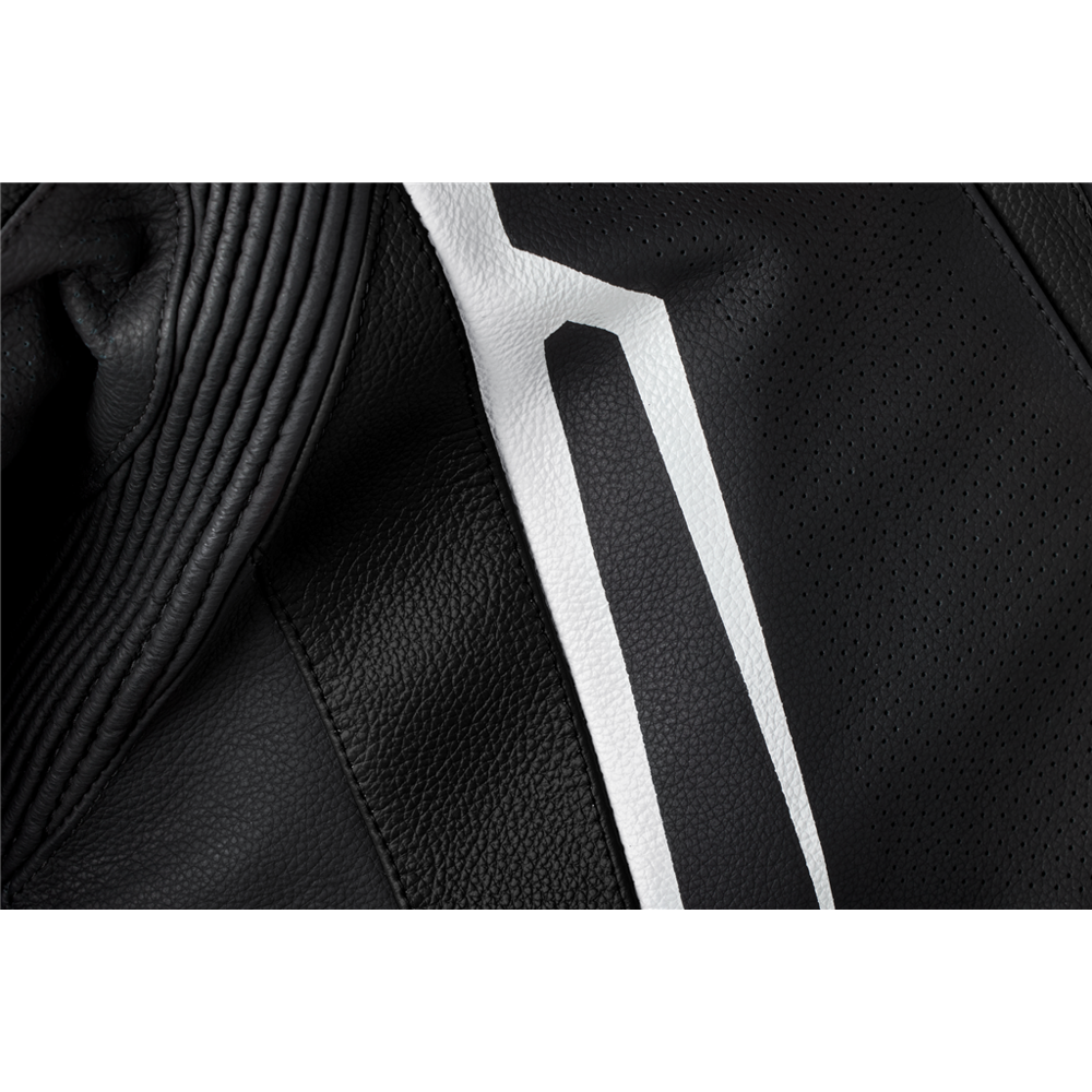 RST Tractech Evo 5 CE Leather Jacket Black / White / Black