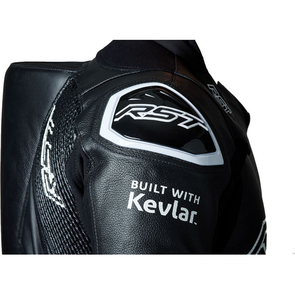 RST V4.1 Evo Kangaroo Airbag One Piece Leather Suit Black / Black