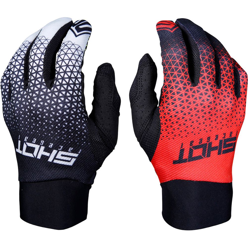 Shot Aerolite Delta Gloves Blue / Red FREE 1 YEAR Returns, FREE UK Delivery | ThrottleChimp