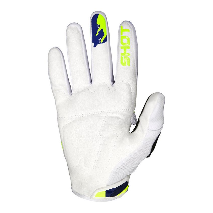 Shot Contact Counter Gloves Blue / Neon Yellow FREE 1 YEAR Returns, FREE UK Delivery | ThrottleChimp