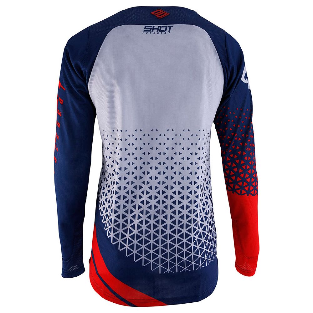 Shot Aerolite Delta MX Jersey Red FREE 1 YEAR Returns, FREE UK Delivery | ThrottleChimp